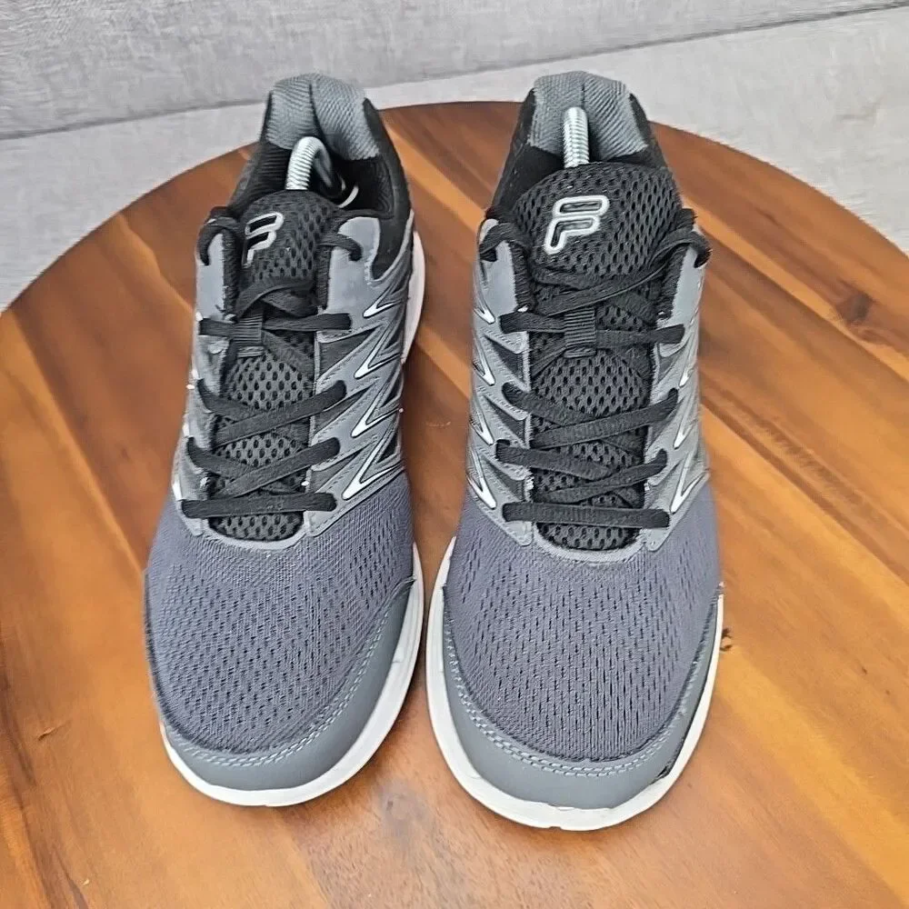 Fila Mens Indus Coolmax Gray 1SR20883-409‎ Black Running Shoes Sneakers Size 11